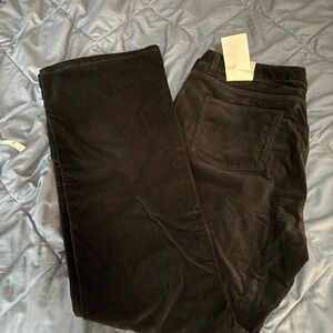 Talbots Black Corduroy Boot Cut Pants